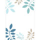 Blue and Tan Botanical Leaves with Cross Invitations Image 3 of 4